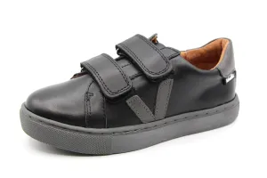 Venettini  Black Double Velcro With Grey Sole Robin2