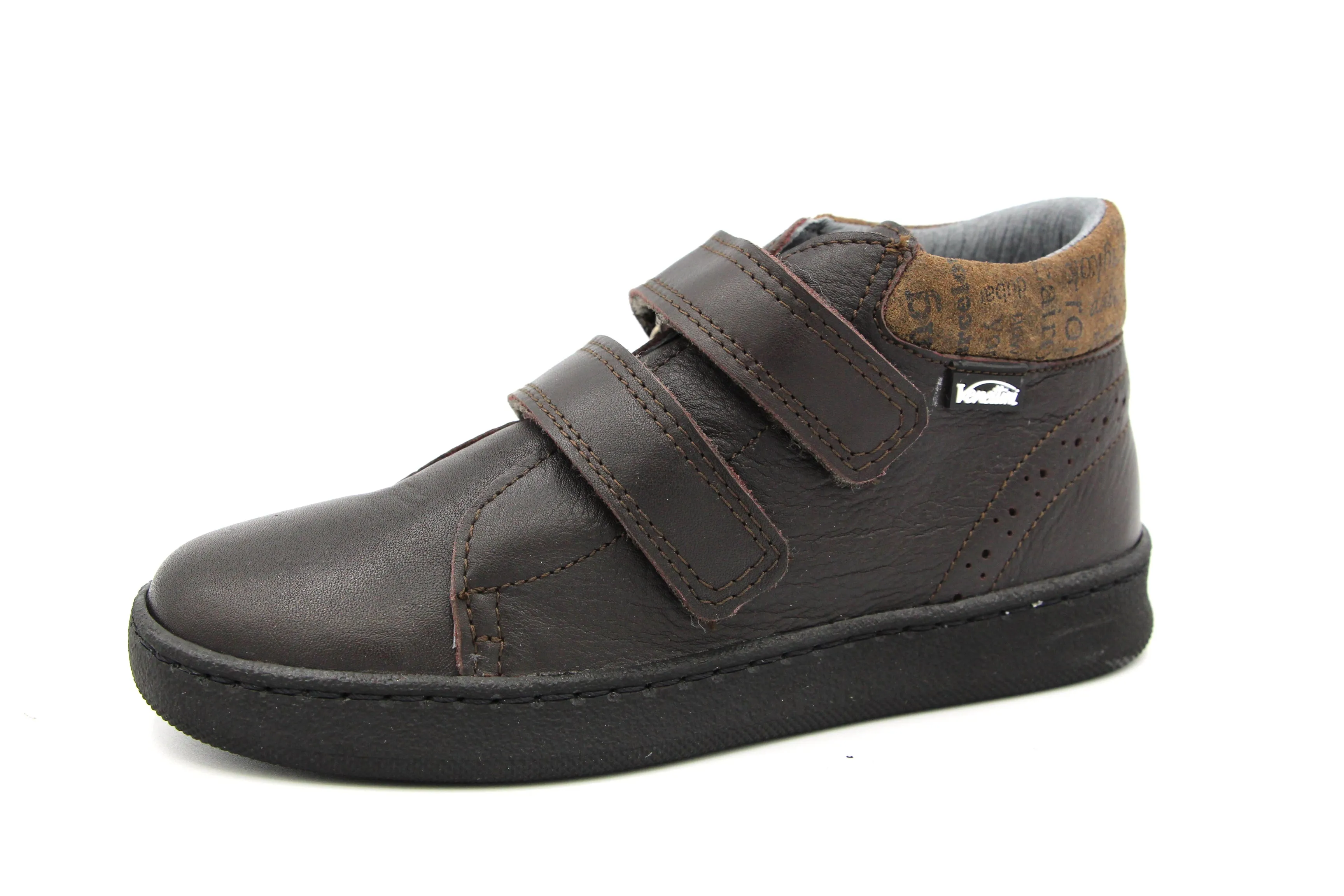 Venettini  Brown Two Tone High Top Velcro  Vito