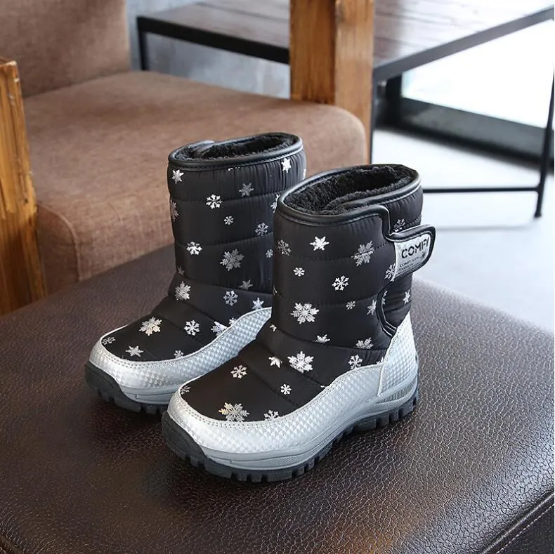 Winter Warm Skiing Shoes Kids Boots Waterproof Children's Shoes Girls Boys Kids Boots