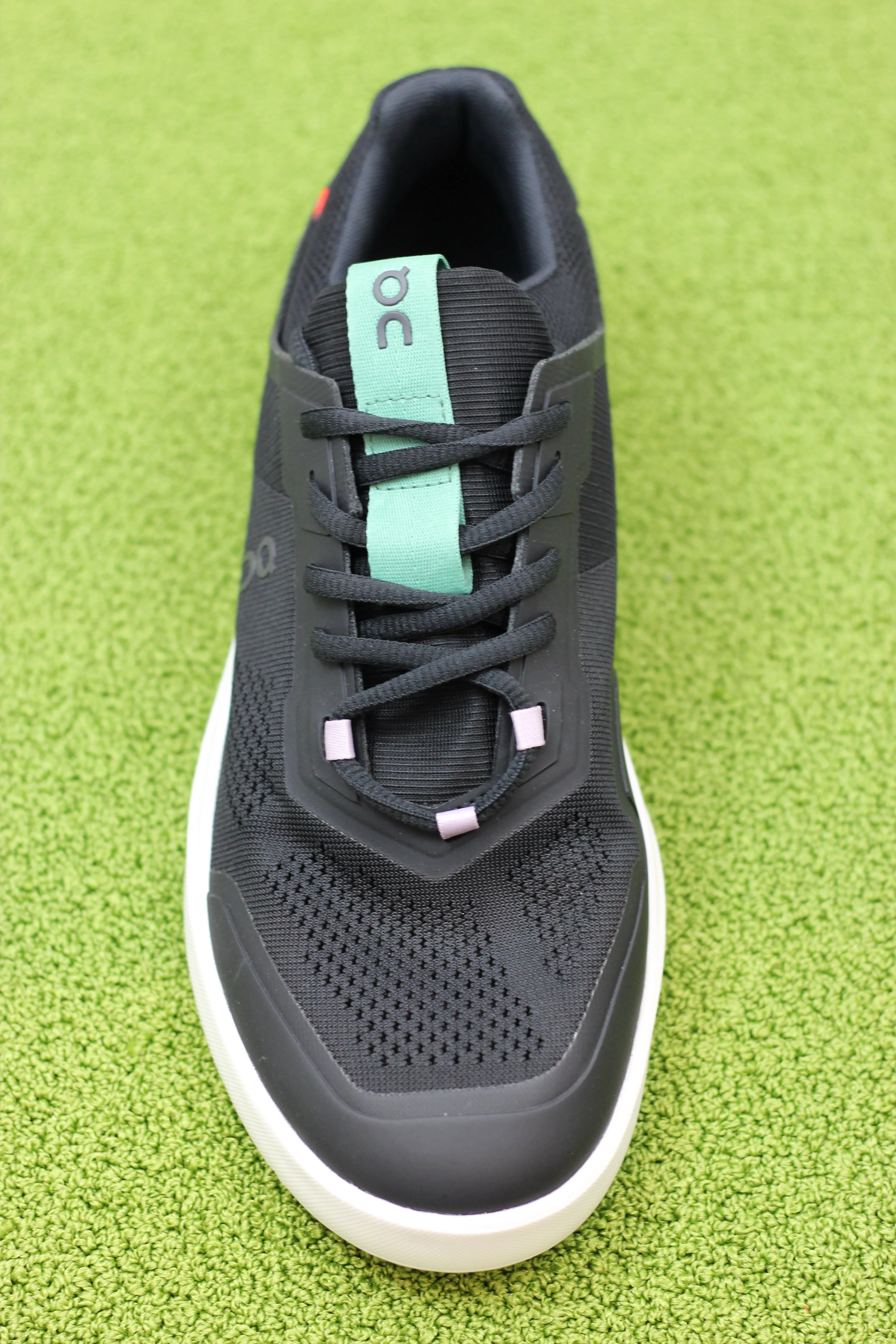 Womens Roger Spin Sneaker - Black Mesh