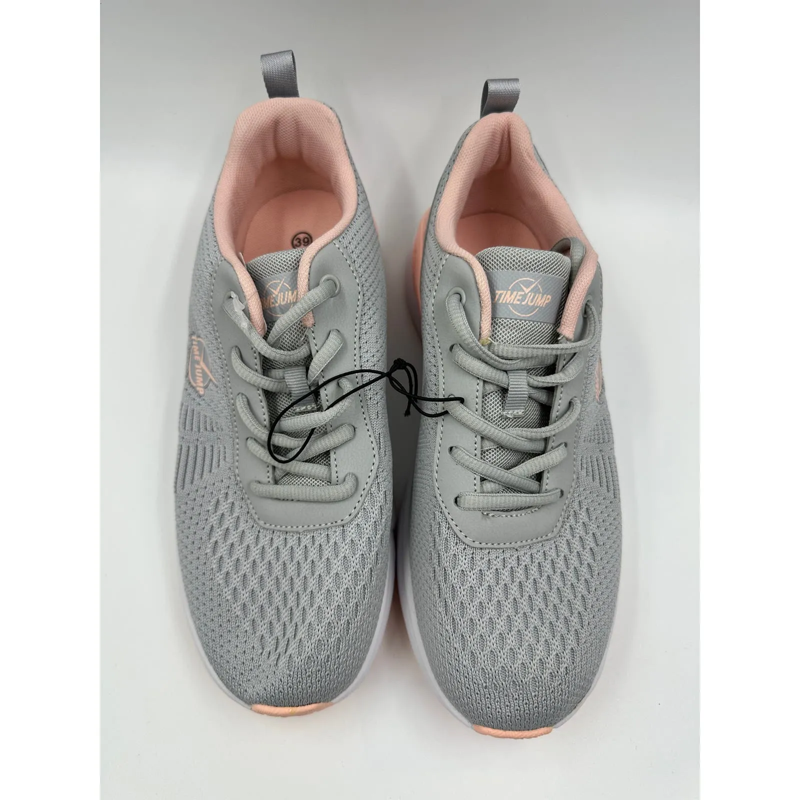 Women's size 9, Gray Mesh with Pink Inside and White Sole